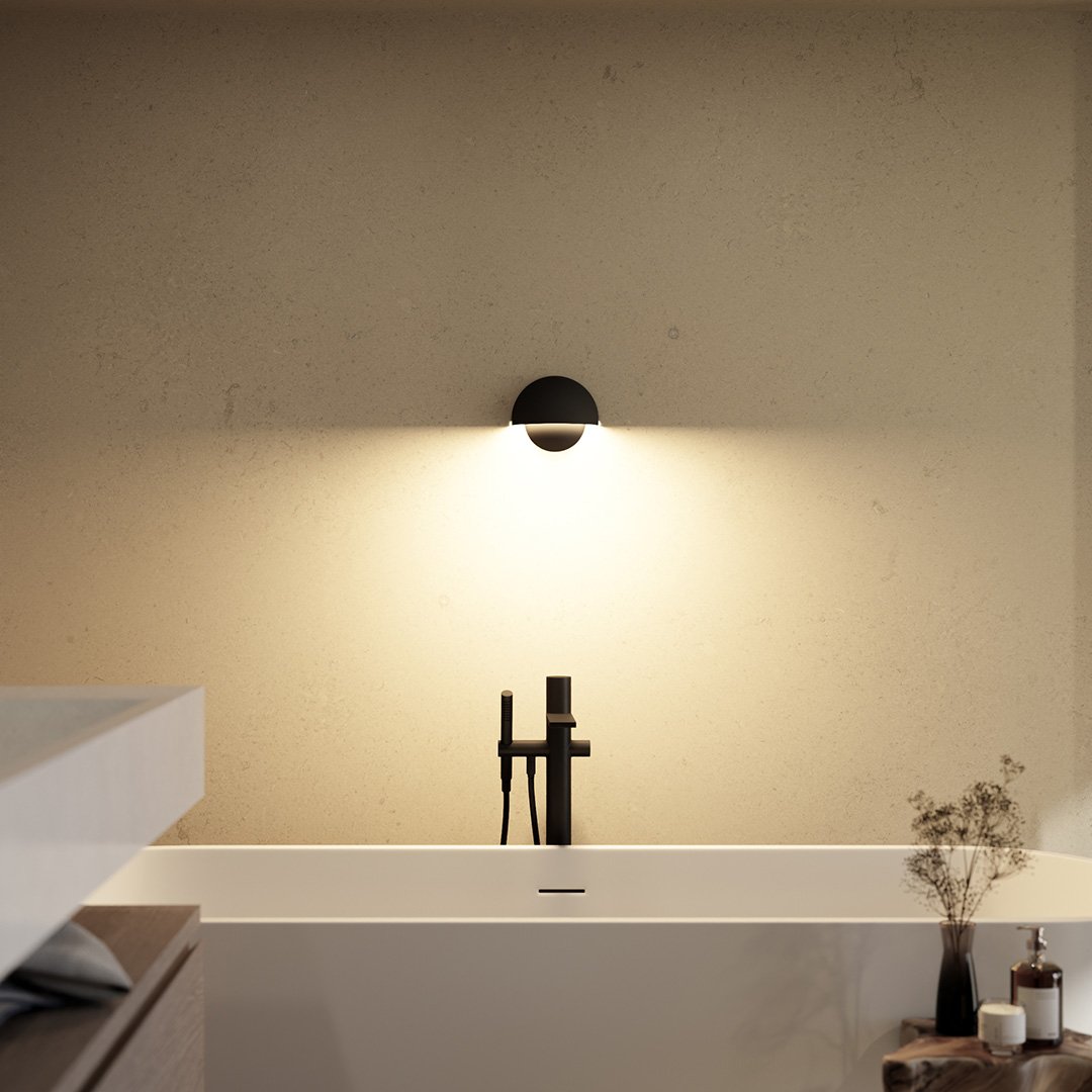 Modern contemporary waterproof IP65 LED outdoor wall light installation