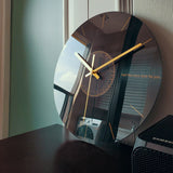 Large and modern silent wall clock with unique design for living room