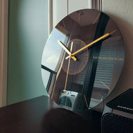 Large and modern silent wall clock with unique design for living room