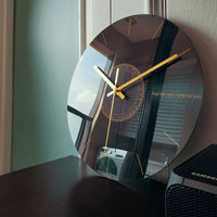Large and modern silent wall clock with unique design for living room