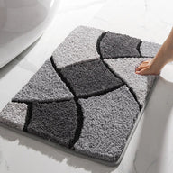 Luxury bath mat with non slip feature in a large size