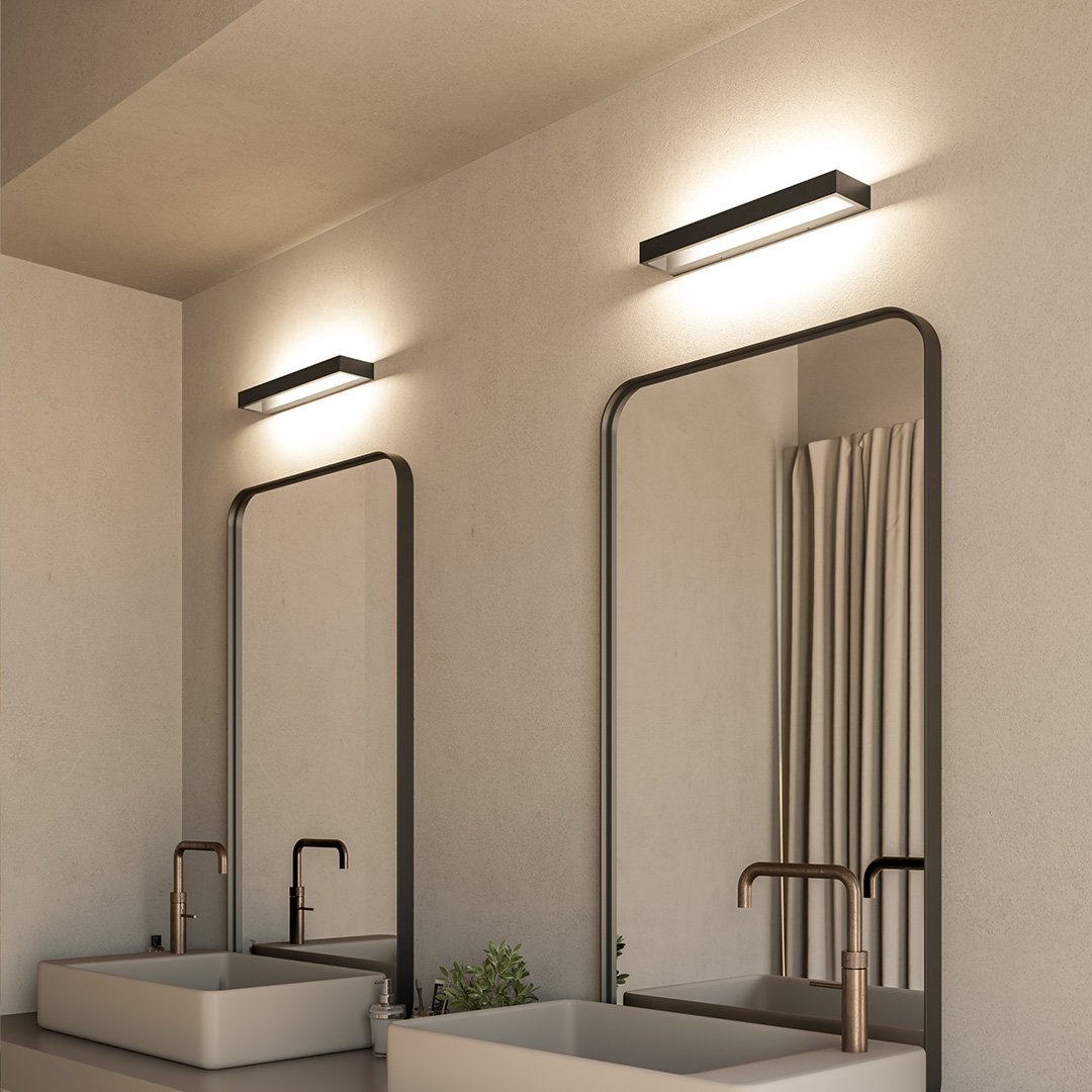 Modern LED wall light suitable for bathroom lighting fixture and vanity setups