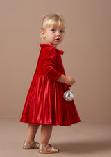 Cauzac™ Charlotte Red Velvet Dress