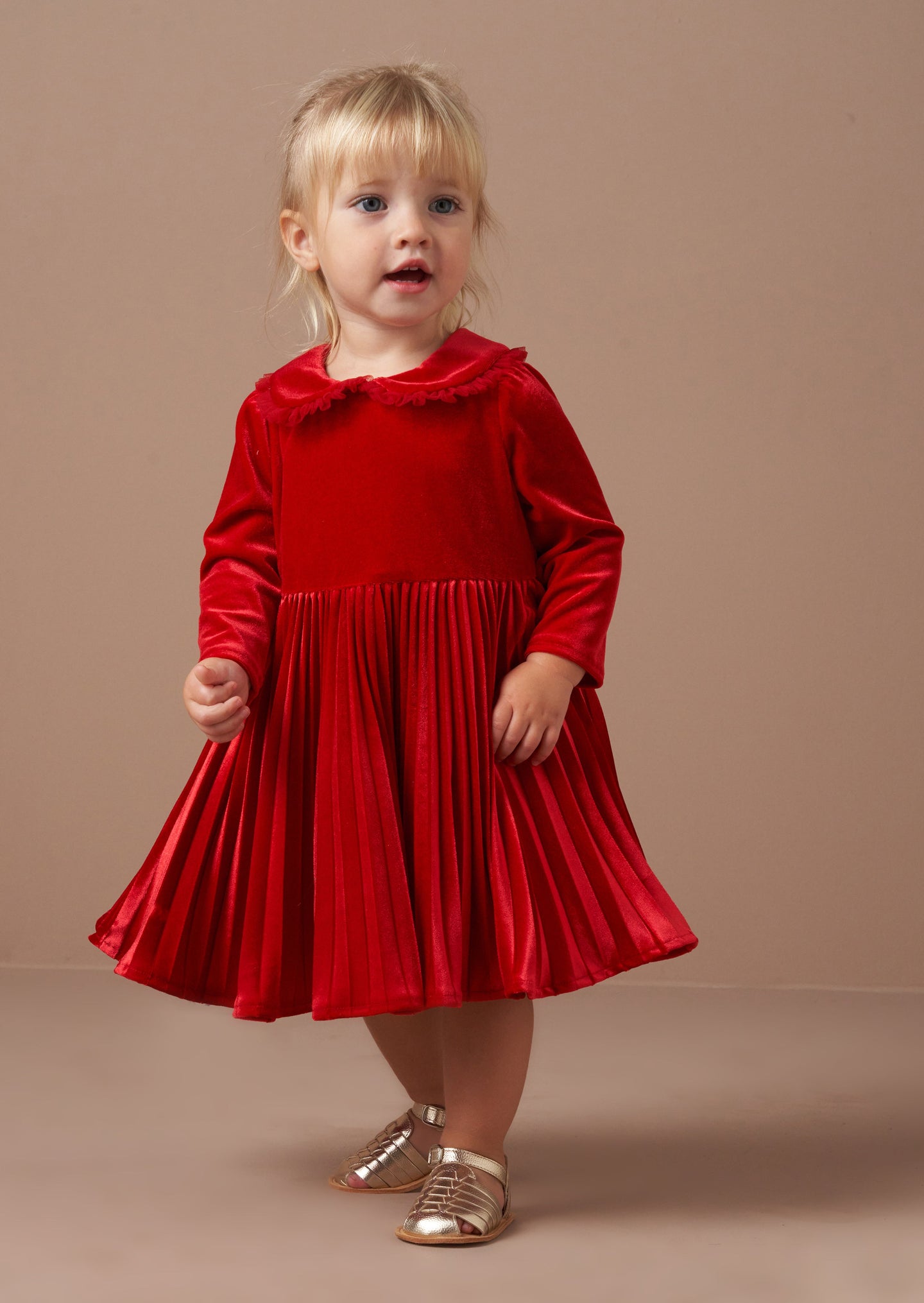 Cauzac™ Charlotte Red Velvet Dress