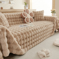 Cauzac™ Premium Faux Rabbit Fur Non-Slip Sofa Covers