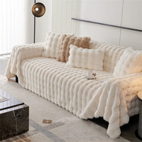 Cauzac™ Premium Faux Rabbit Fur Non-Slip Sofa Covers