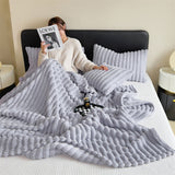Cauzac™ Luxurious Faux Rabbit Fur Throw Blanket for Ultimate Comfort