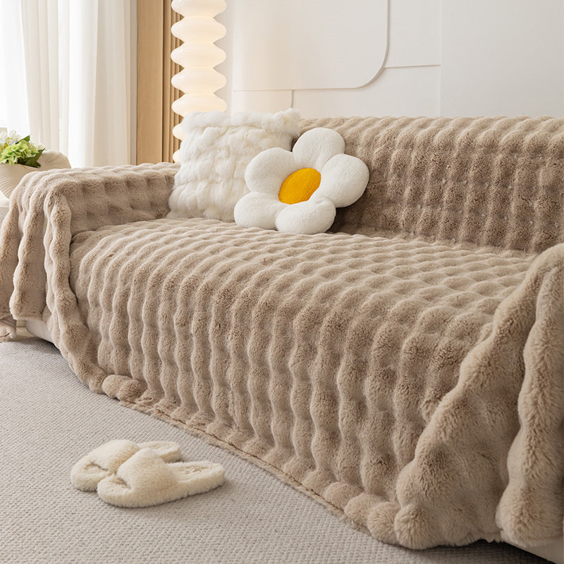 Cauzac™ Premium Faux Rabbit Fur Non-Slip Sofa Covers