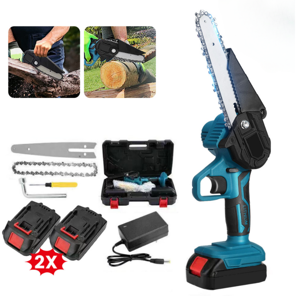 cordless electric chainsaw battery powered small handheld