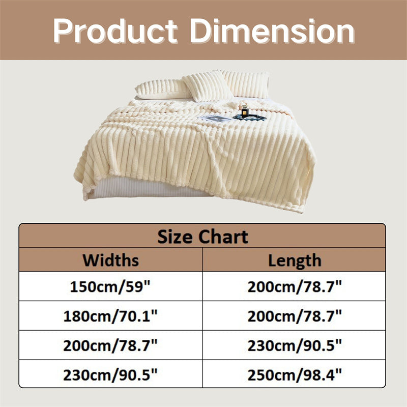 Cauzac™ Luxurious Faux Rabbit Fur Throw Blanket for Ultimate Comfort