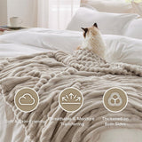 Cauzac™ Luxurious Faux Rabbit Fur Throw Blanket for Ultimate Comfort