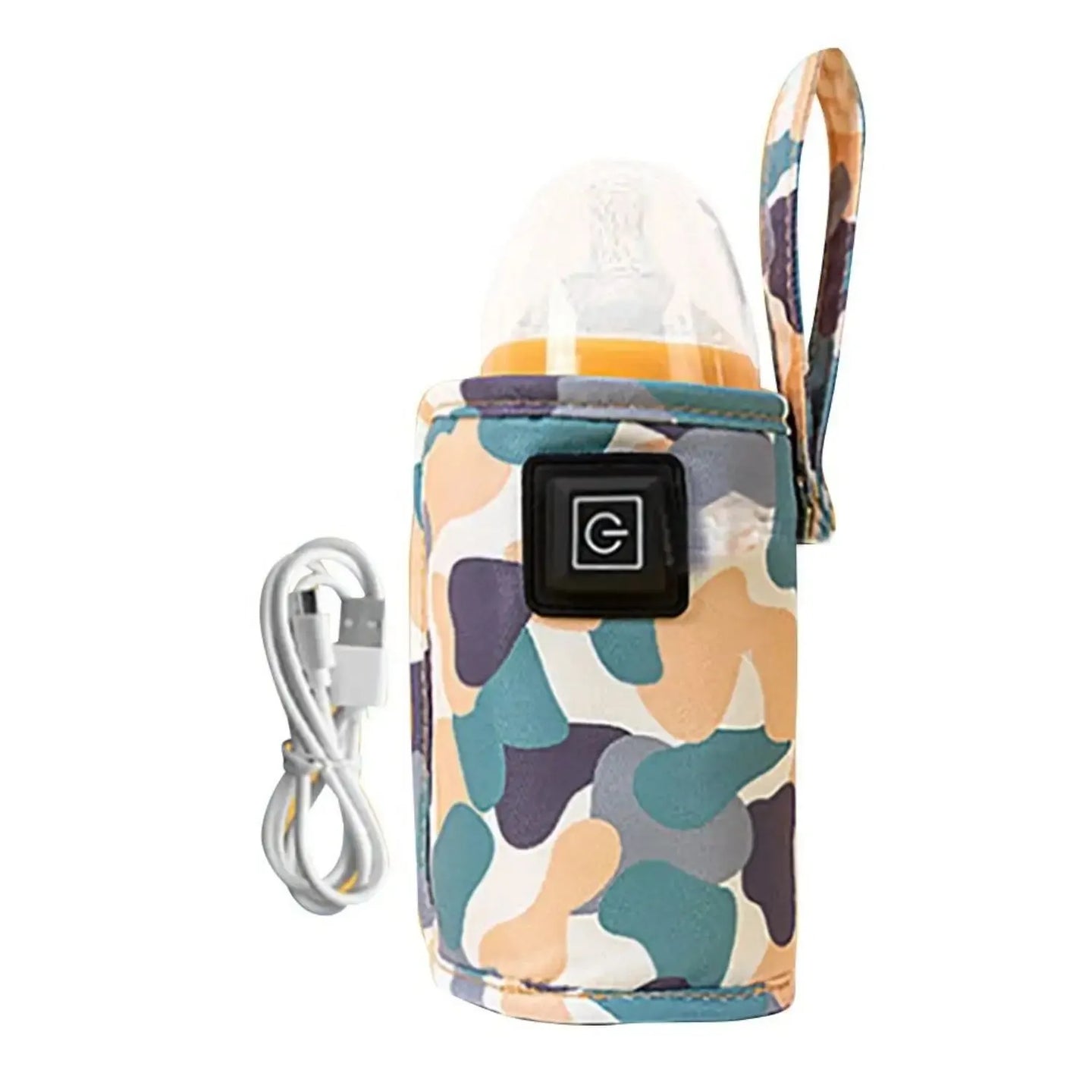 Quick-heating infant bottle warmer for travel and everyday use.