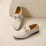 Cauzac™ Men's Suede Loafers with Stylish Horsebit and Almond Toe for Versatile Elegance