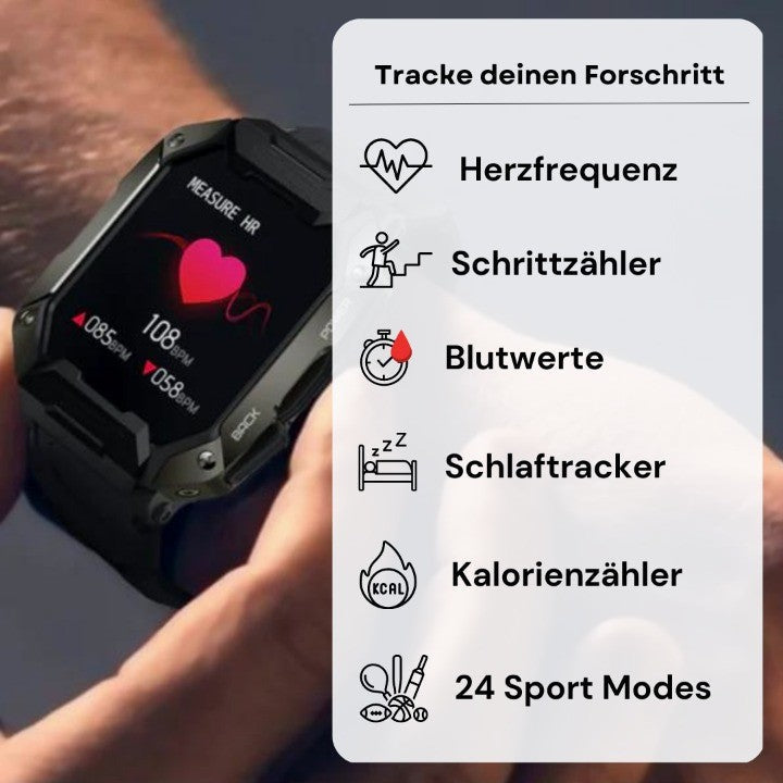 Cauzac™ Advanced Smartwatch - Embrace Style, Strength & Fitness