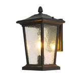 Cauzac™ Rustic Glass Shade Outdoor Wall Lamp - Weatherproof Farmhouse Elegance