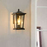 Cauzac™ Rustic Glass Shade Outdoor Wall Lamp - Weatherproof Farmhouse Elegance