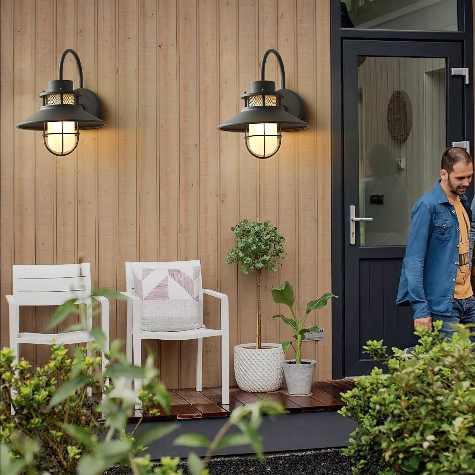 Cauzac™ Industrial Chic Outdoor Lamp - Weather-Resistant