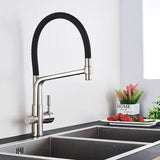 Cauzac™ Modern Dual-Outlet Kitchen Faucet with Filter – Ideal for Hot and Cold Supply
