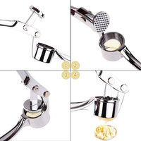 Cauzac™ Effortless Garlic Crusher & Masher - Premium Stainless Steel Design