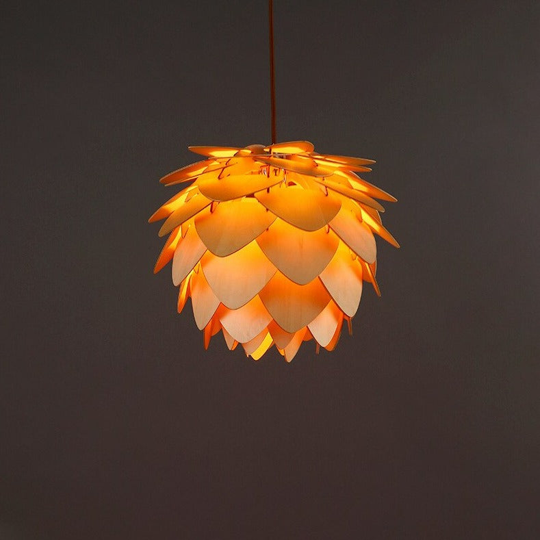 Cauzac™ Handcrafted Pinecone Wooden Pendant Lamp