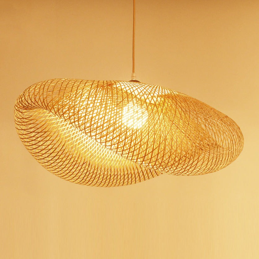 Cauzac™ Eco-Friendly Braided Bamboo Pendant Light