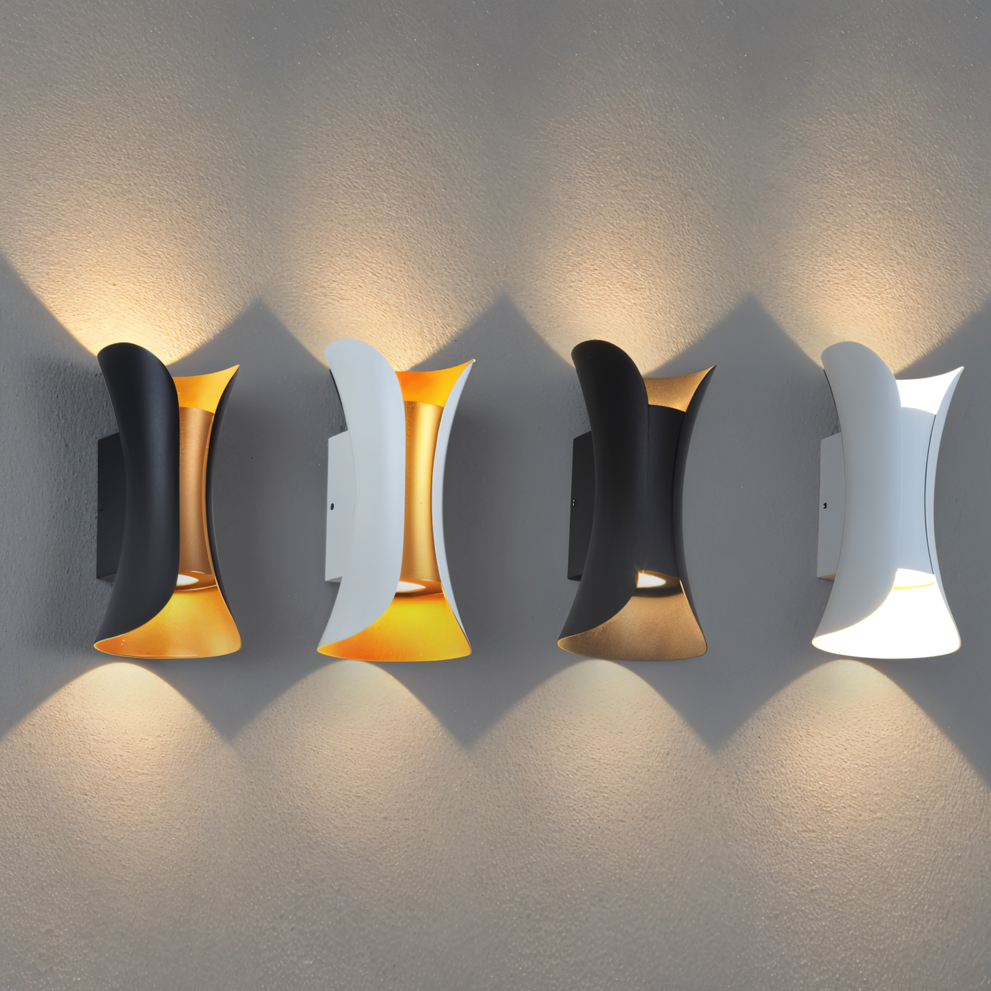 Cauzac™ Dual-Head Waterproof LED Wall Light