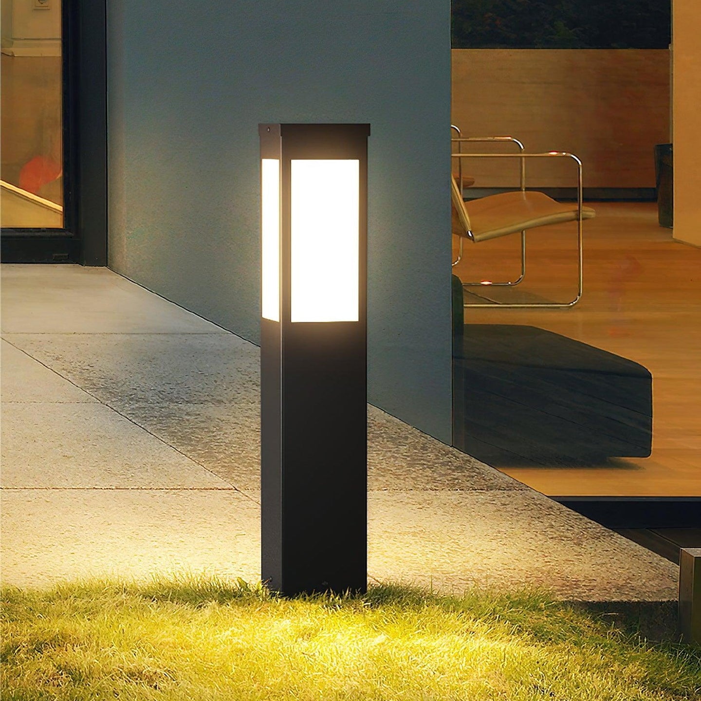 Cauzac™ Modern Outdoor Bollard Light – Sleek Design and Warm Illumination