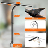 Cauzac™ Dual-Head LED Desk Lamp - Modern Office Lighting Solution