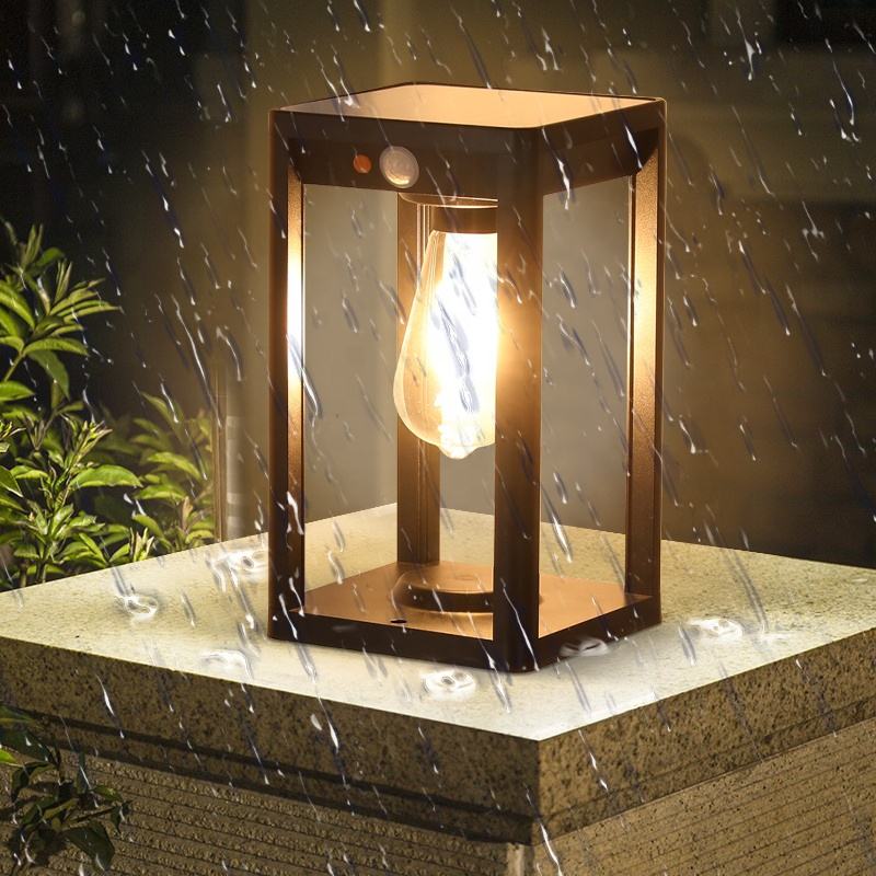 Cauzac™ Eco-Friendly Solar Outdoor Pillar Lamp with LED Lighting
