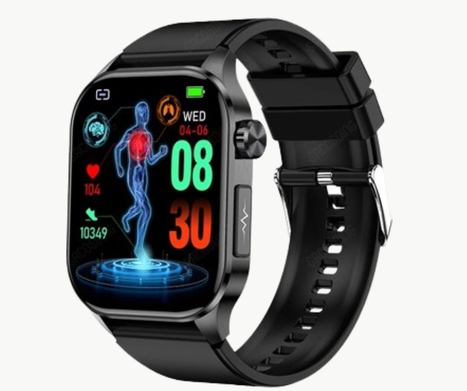 Cauzac™ Leather Brown Smartwatch – Effortless Glucose Monitoring
