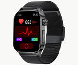 Cauzac™ Smart GlucoTrack Watch with Non-Invasive Glucose Monitoring - Blue Silicone Band