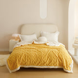 Cauzac™ Ultra-Soft Reversible Sherpa Fleece Blanket for Ultimate Comfort