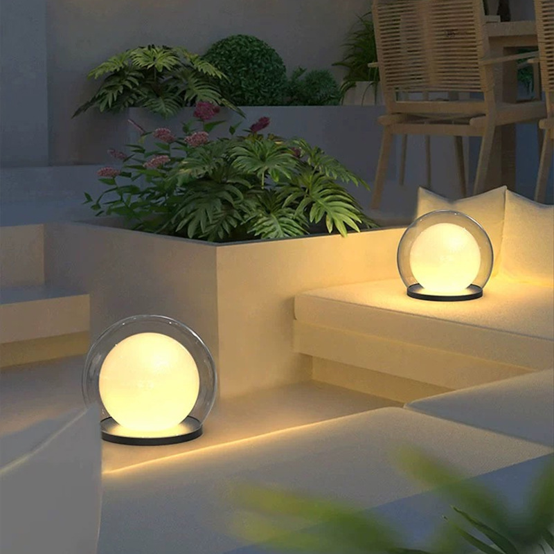 Cauzac™ Contemporary Outdoor Pillar Lamp with Dual Power Options