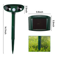 Cauzac™ Advanced Solar Ultrasonic Pest Repeller for Outdoor Protection