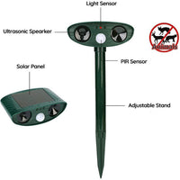 Cauzac™ Advanced Solar Ultrasonic Pest Repeller for Outdoor Protection