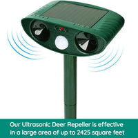 Cauzac™ Advanced Solar Ultrasonic Pest Repeller for Outdoor Protection