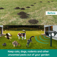 Cauzac™ Advanced Solar Ultrasonic Pest Repeller for Outdoor Protection