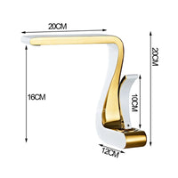 Cauzac™ Elegant Gold Basin Mixer Tap – Single-Handle Brass Luxury Design