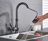 Cauzac™ Modern Single-Handle Kitchen Mixer Tap with Retractable Spray Head