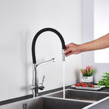 Cauzac™ Modern Dual-Outlet Kitchen Faucet with Filter – Ideal for Hot and Cold Supply
