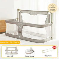 Cauzac™ Portable Multifunctional Baby & Toddler Bed with Safety Features