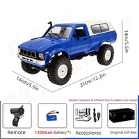 Cauzac™ C24-1 Ultimate RC Rock Crawler with LED Headlights for Thrilling Off-Road Adventures