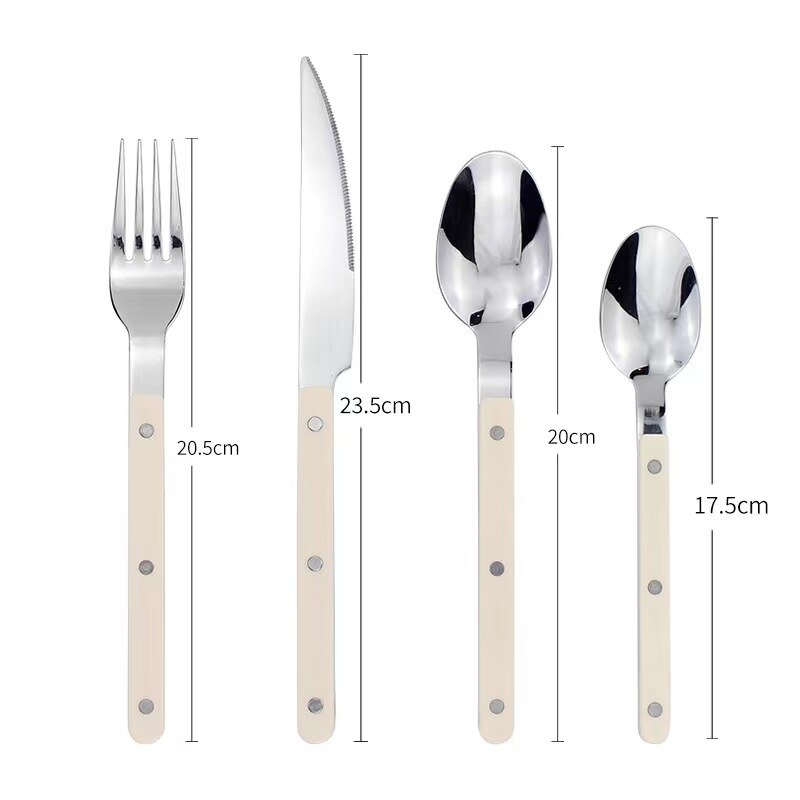 Cauzac™ Elegant Stainless Steel Flatware 24-Piece Cutlery Set