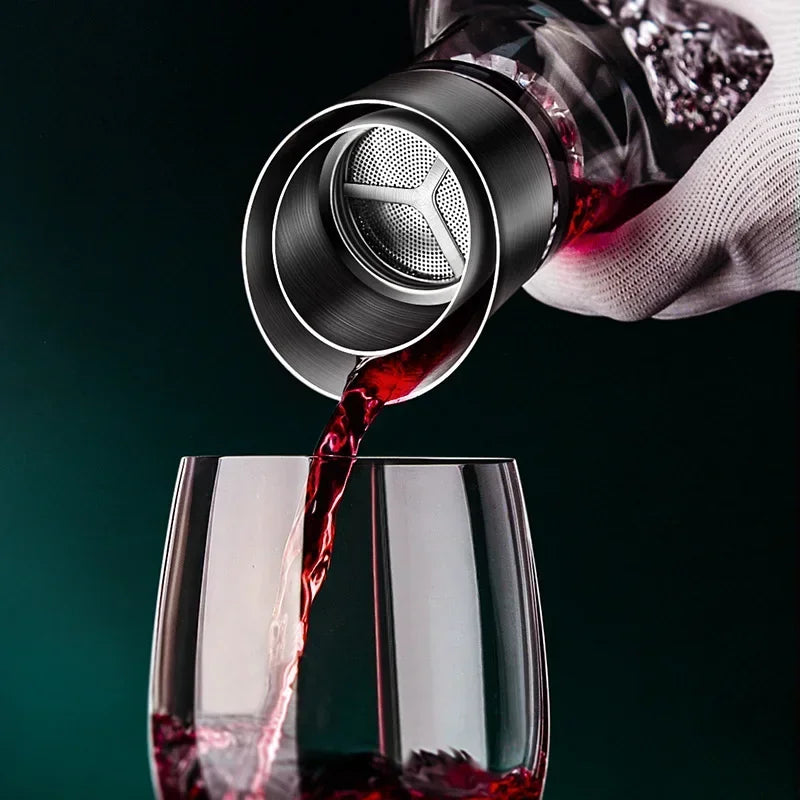 Cauzac™ 1500ml Iceberg Crystal Decanter – Exquisite Lead-Free Wine Aerator