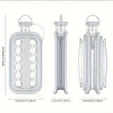 Cauzac™ Space-Efficient Ice Cube Maker for Refreshing Delights at Home
