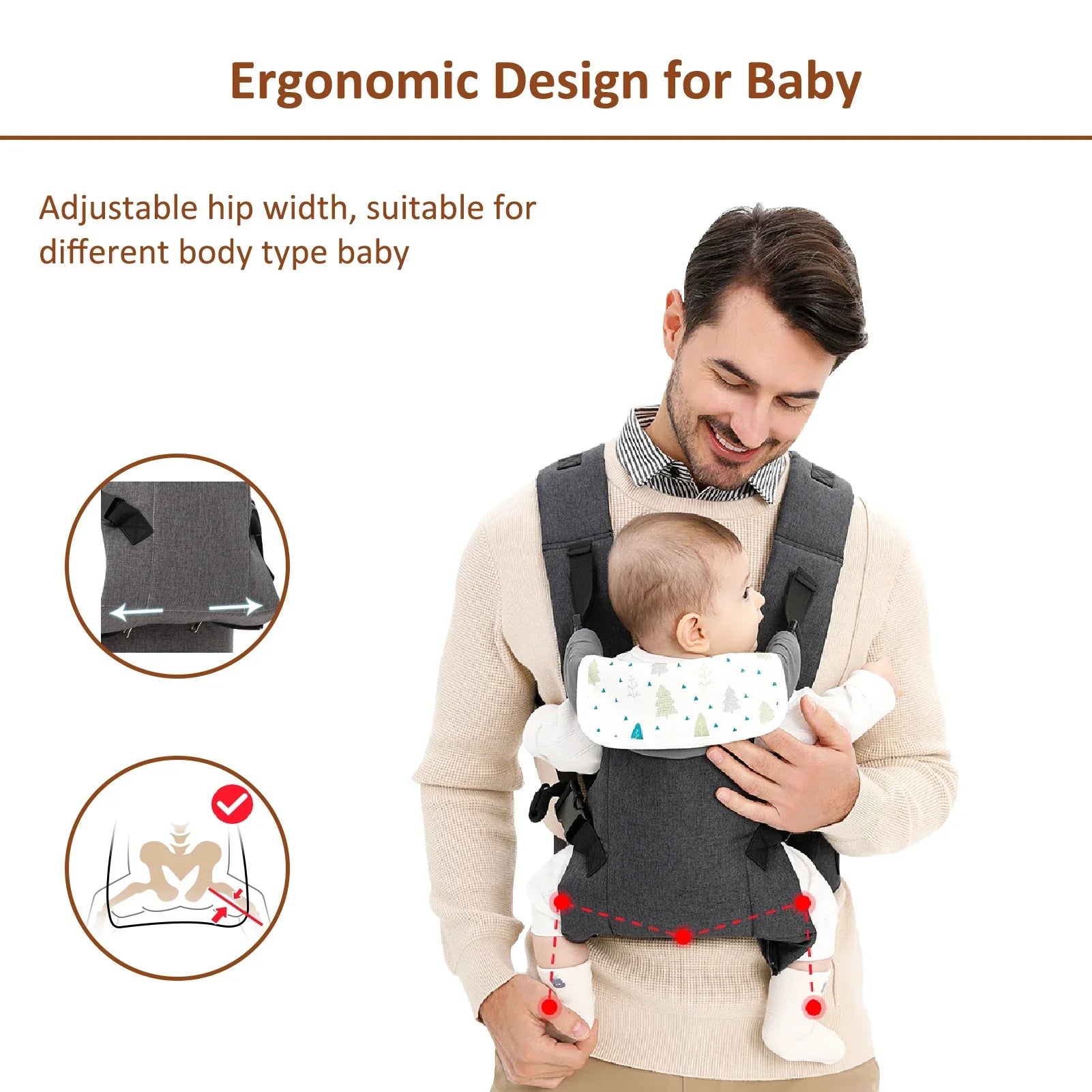 Cauzac™ Easy-Carry 4-in-1 Baby Carrier