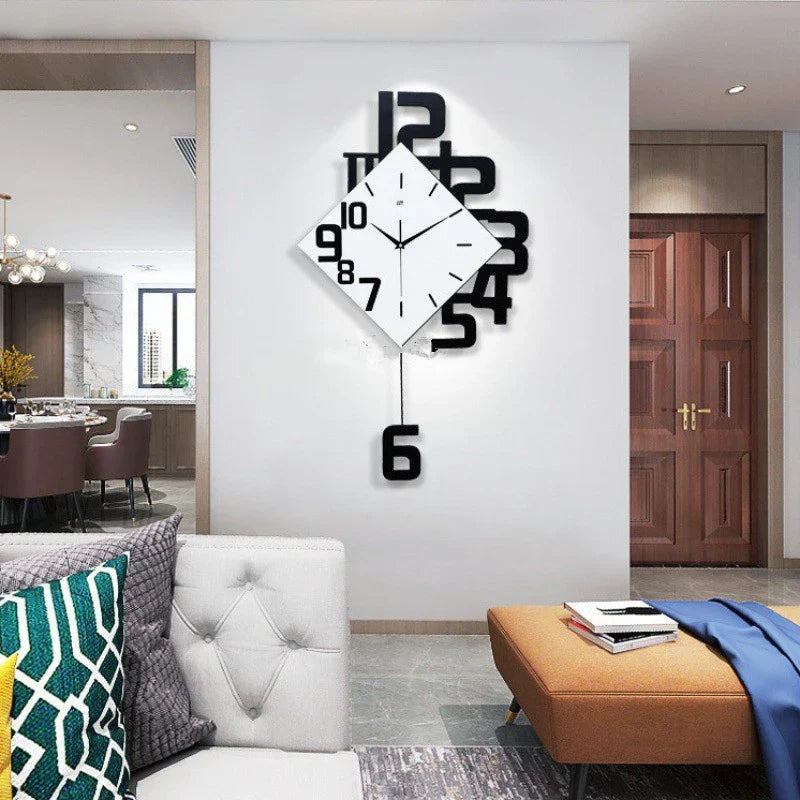 Cauzac™ Elegant Retro Pendulum Wall Clock for a Stylish Home