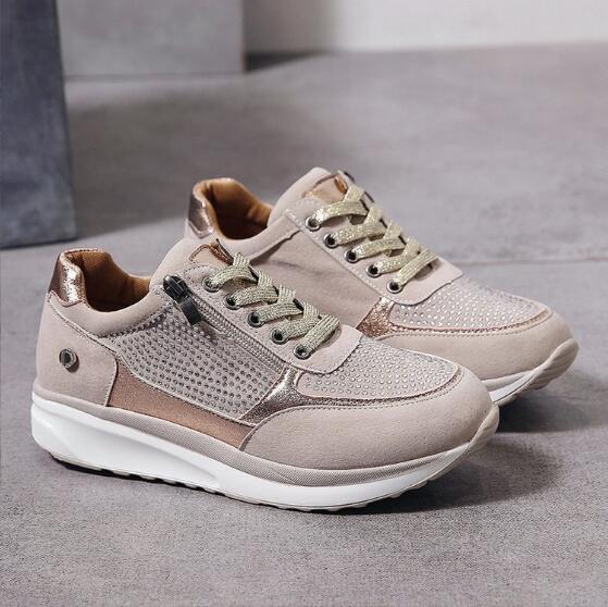 Cauzac™ Breathable Women's Zipper Sneakers with Ergonomic Support
