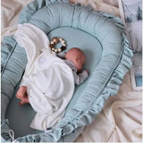 Cauzac™ Soft Cotton Travel Nest for Babies – Portable Comfort Anywhere