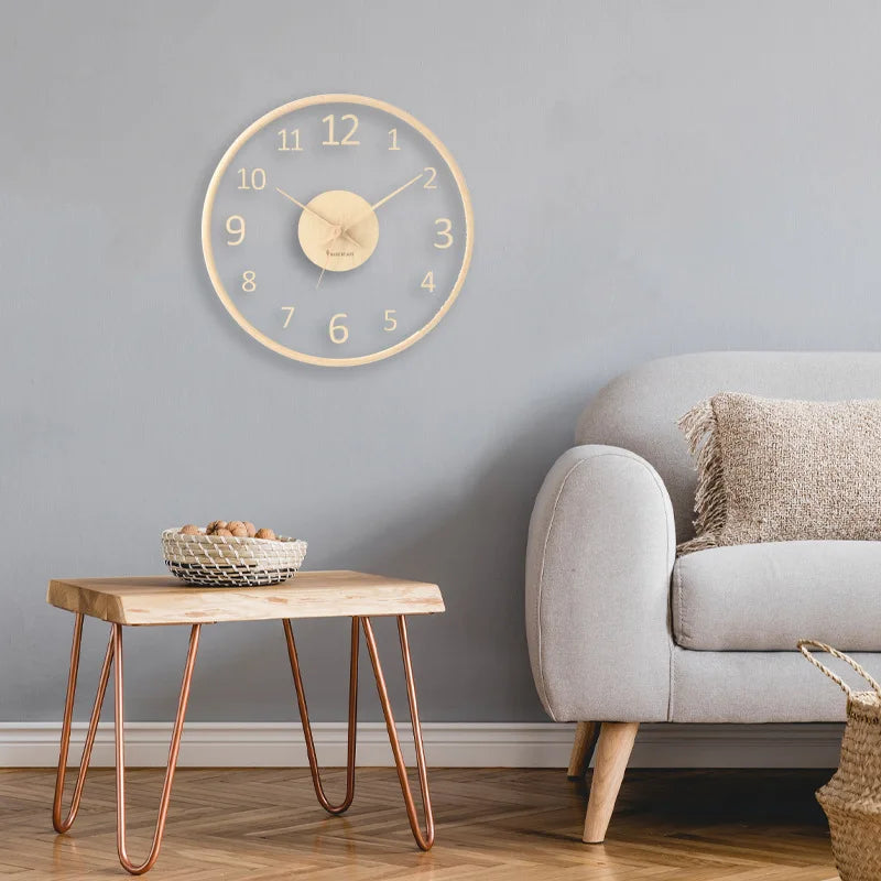 Cauzac™ Elegant Glass Wall Clock for Any Home